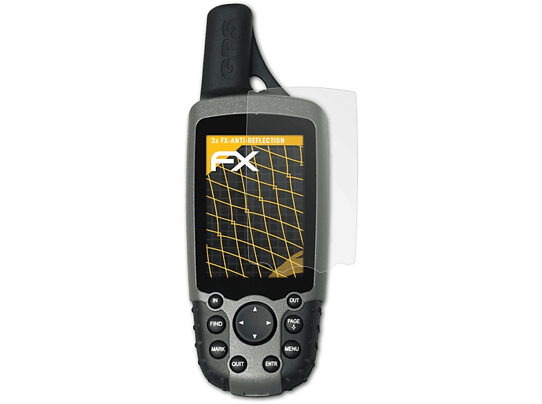 ATFOLIX 3x FX-Antireflex Displayschutz(für Garmin GPSMap 60CX)