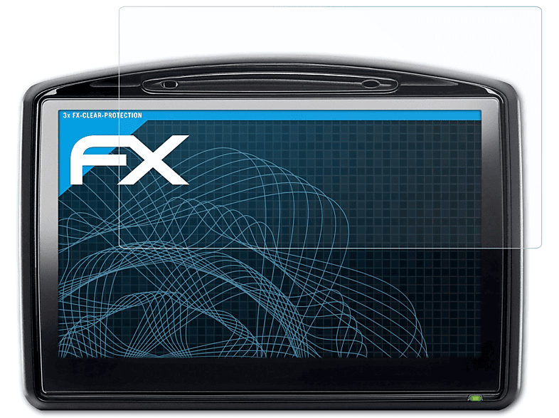 ATFOLIX 3x FX-Clear Displayschutz(für TomTom GO 930 (2008))