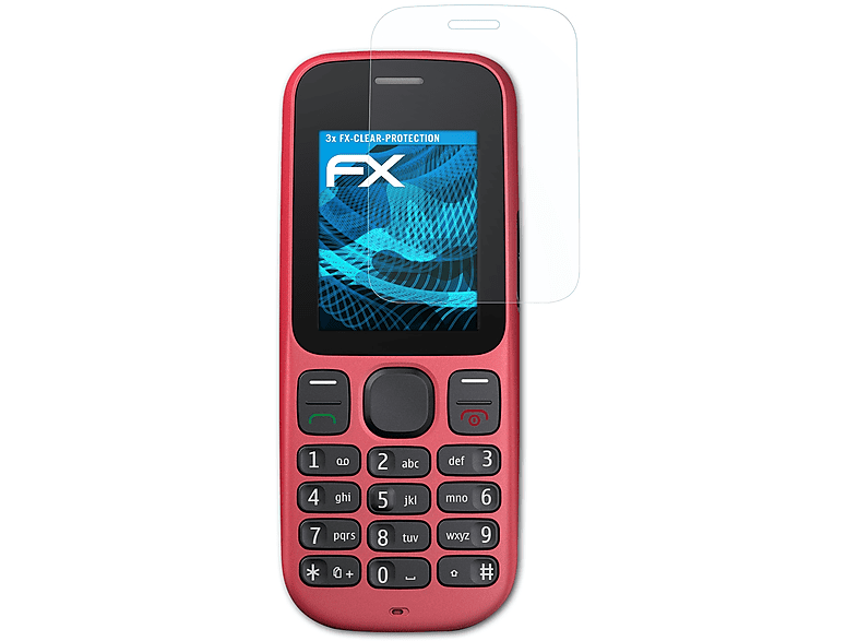 Displayschutz(für Nokia 3x ATFOLIX 101) FX-Clear