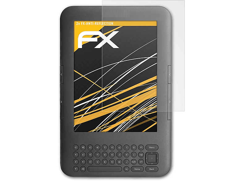 (WiFi Kindle FX-Antireflex ATFOLIX 2x Displayschutz(für 3G)) Amazon Keyboard &