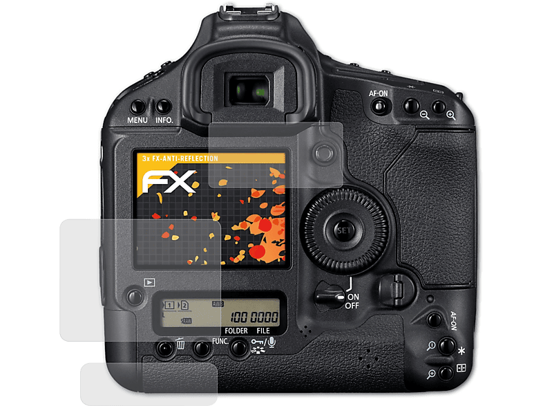 ATFOLIX 3x Displayschutz(für Mark EOS FX-Antireflex III) 1D Canon