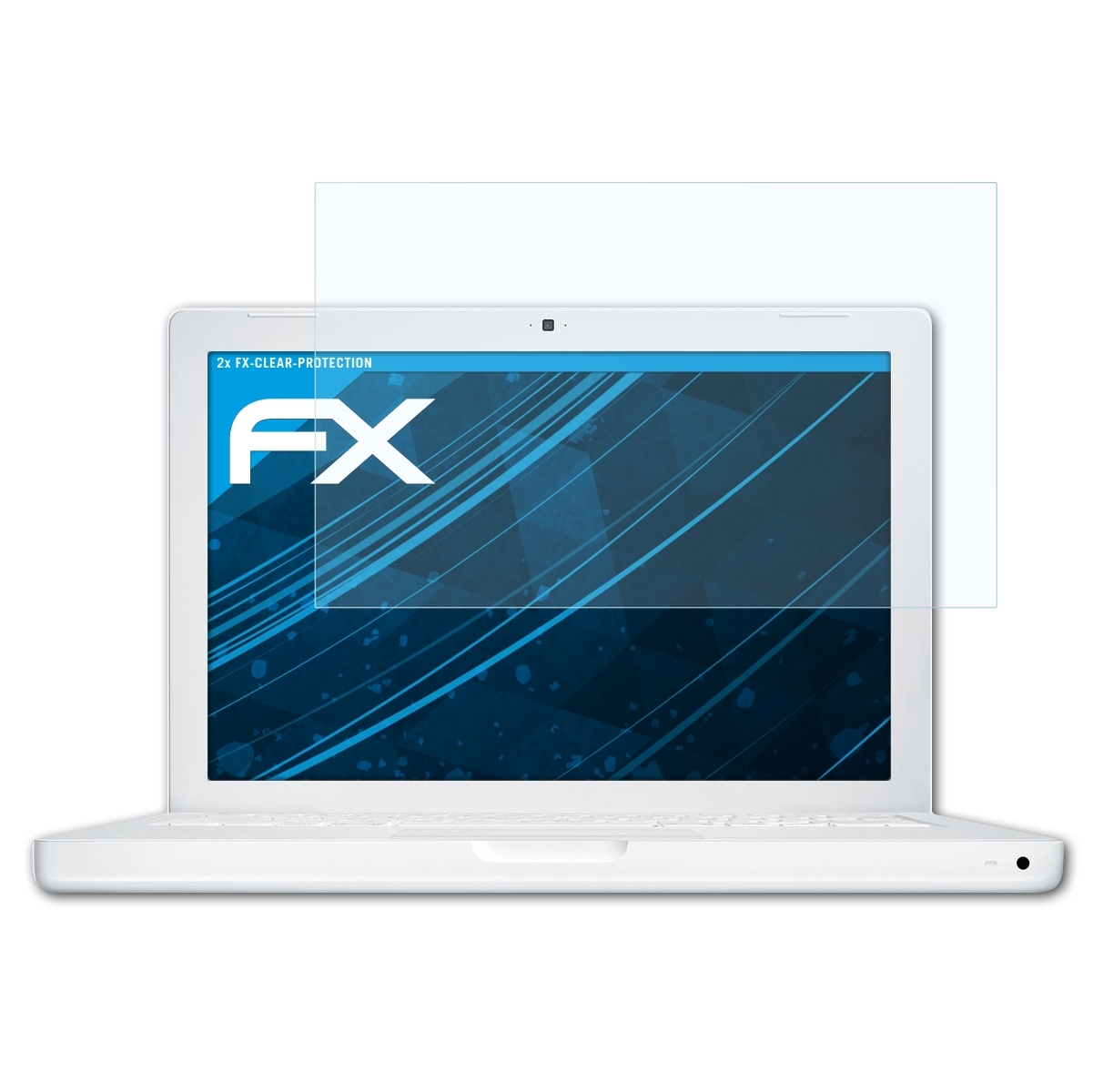 ATFOLIX 2x 13,3 FX-Clear WXGA) Apple White Displayschutz(für MacBook