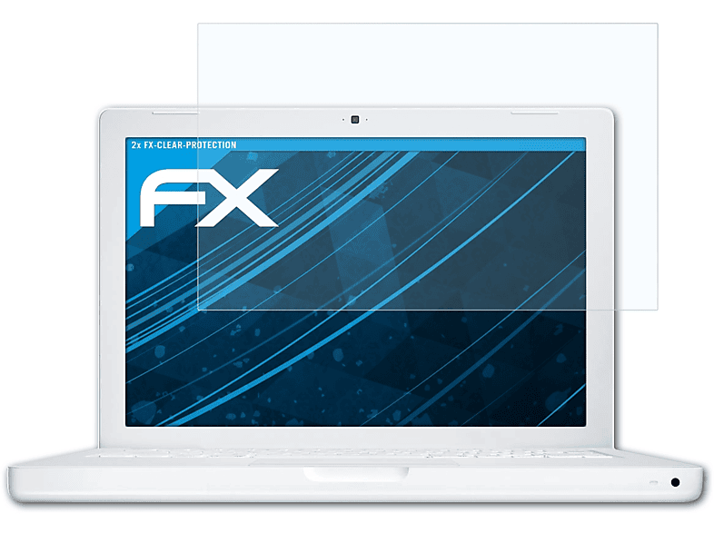 ATFOLIX 2x Apple MacBook FX-Clear 13,3 Displayschutz(für White WXGA)