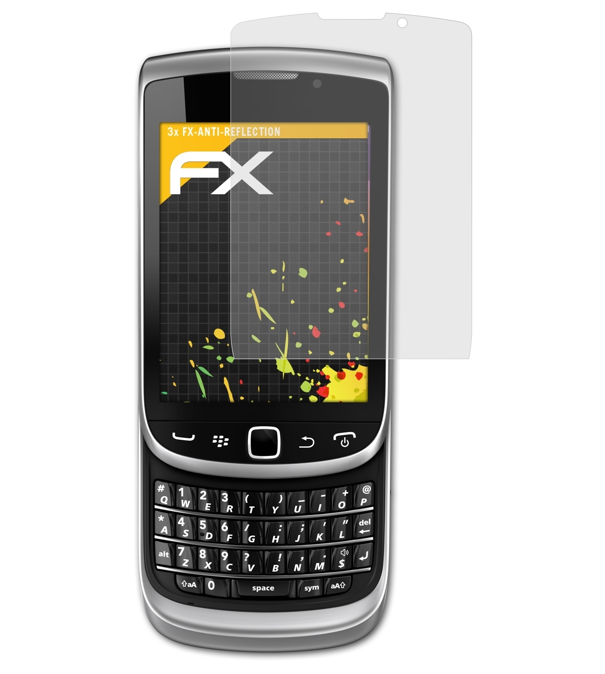 ATFOLIX 3x FX-Antireflex Displayschutz(für Blackberry Torch 9810)