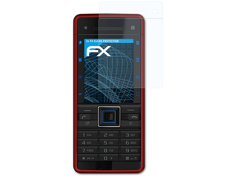 ATFOLIX 3x FX-Clear Displayschutz(für Sony-Ericsson C902)