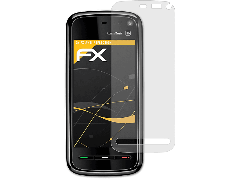 Displayschutz(für FX-Antireflex 3x XpressMusic) ATFOLIX Nokia 5800