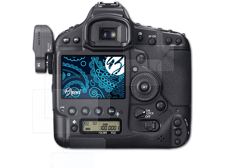 BRUNI 2x Basics-Clear Schutzfolie(für Canon EOS 1D X)