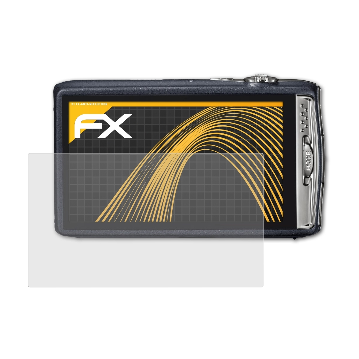 Fujifilm Z900EXR) FX-Antireflex 3x Displayschutz(für ATFOLIX FinePix