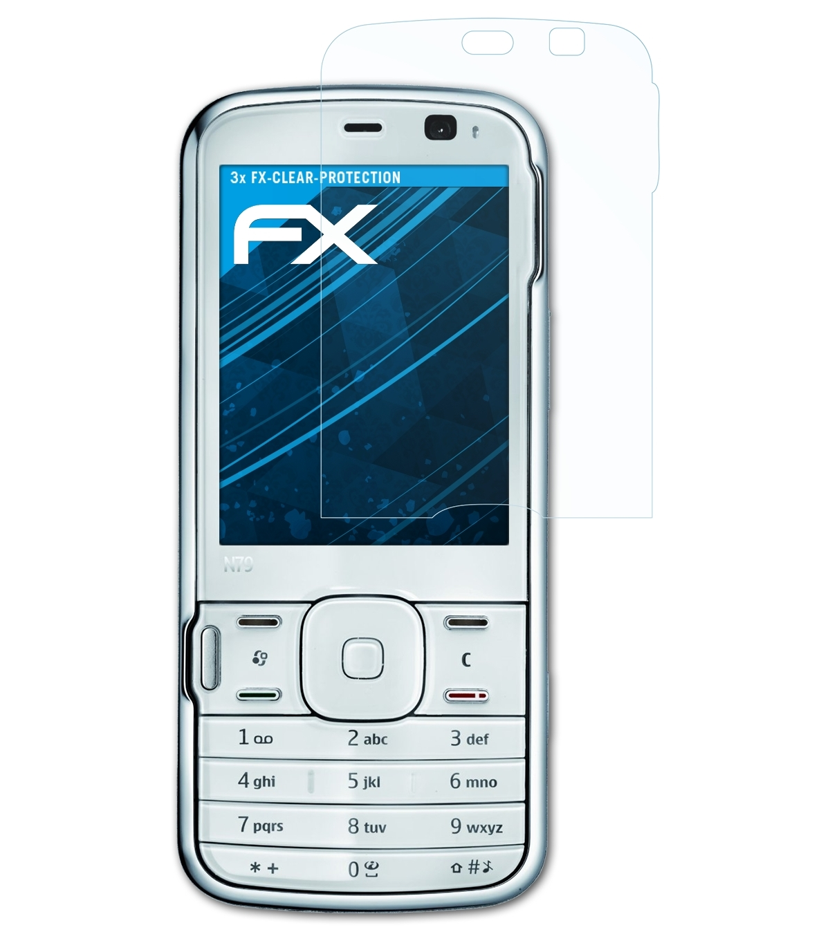 ATFOLIX 3x FX-Clear Displayschutz(für Nokia N79)