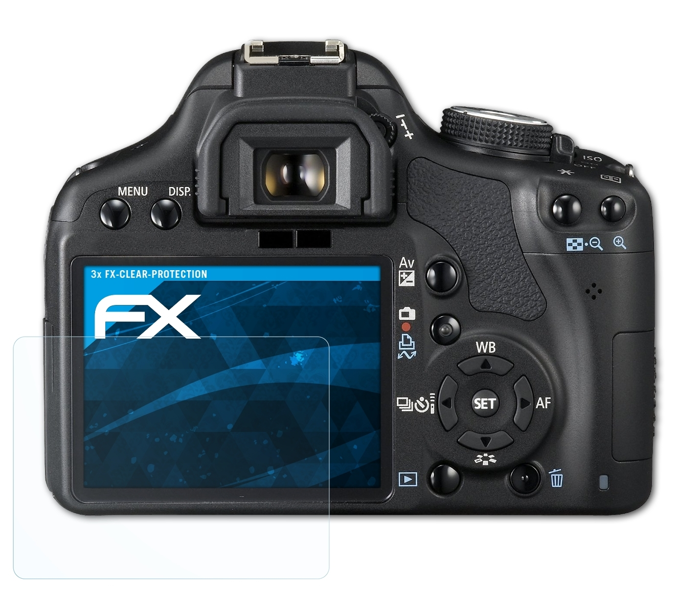 ATFOLIX 3x FX-Clear Displayschutz(für Canon 500D) EOS