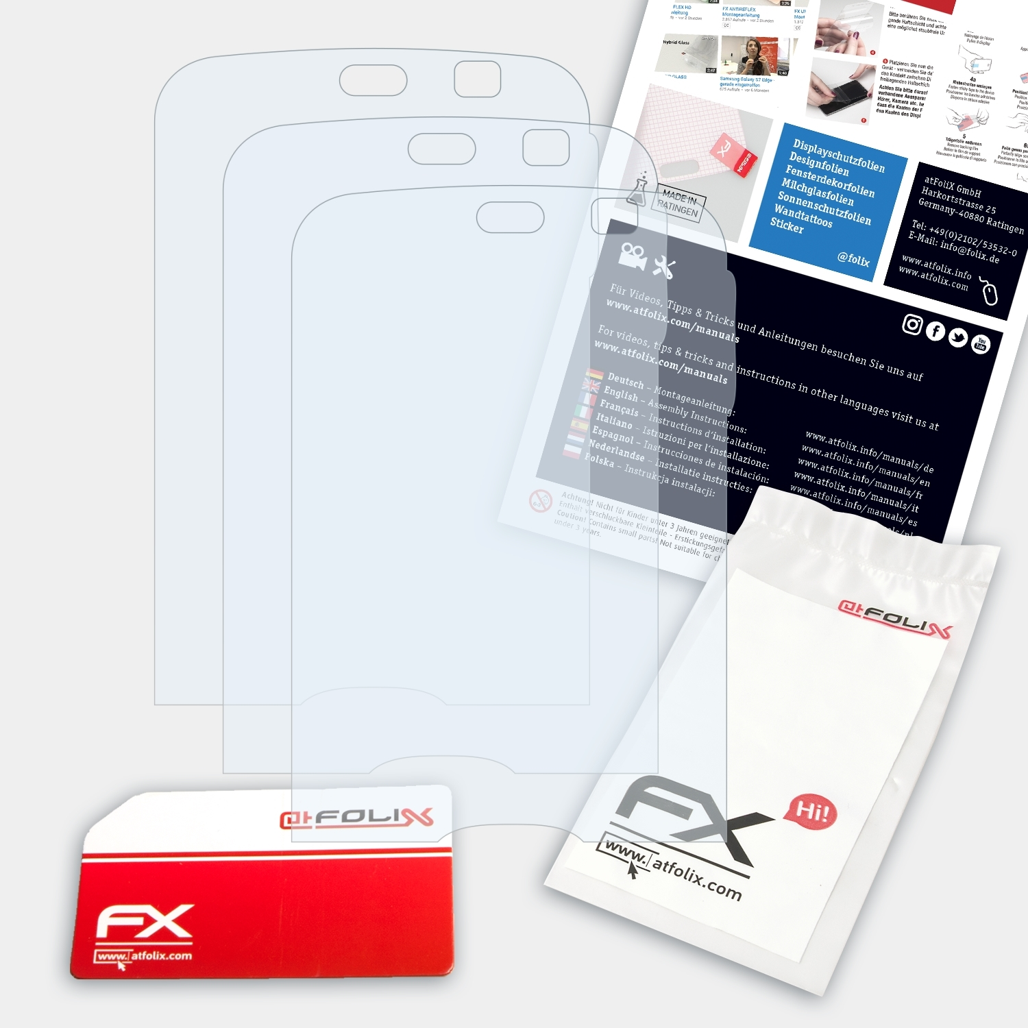 Nokia FX-Clear Displayschutz(für ATFOLIX 3x N79)