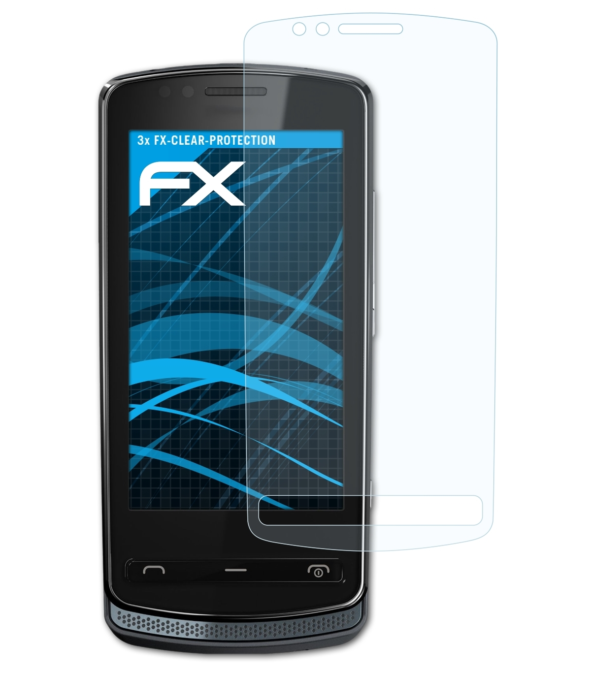 ATFOLIX Nokia 3x FX-Clear 700) Displayschutz(für