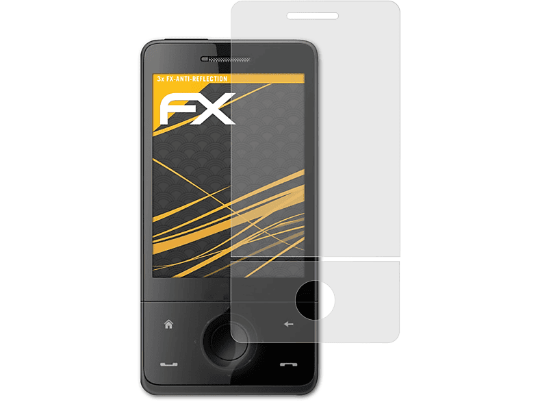ATFOLIX 3x FX-Antireflex Displayschutz(für HTC Touch-Pro T7272)