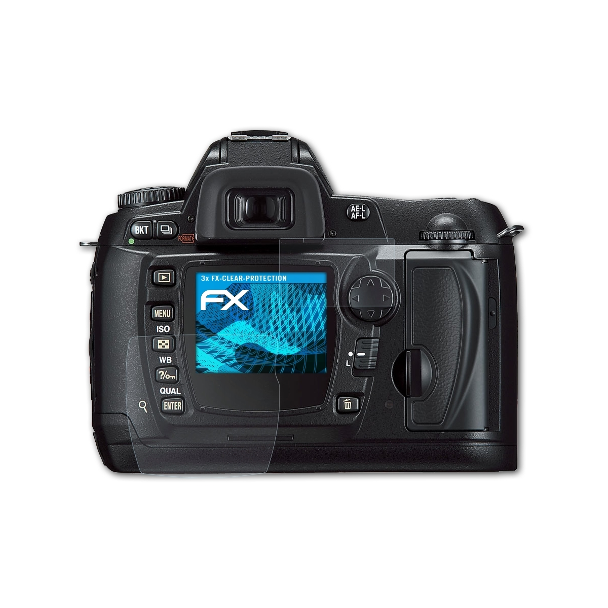 ATFOLIX 3x FX-Clear Displayschutz(für Nikon D70s)