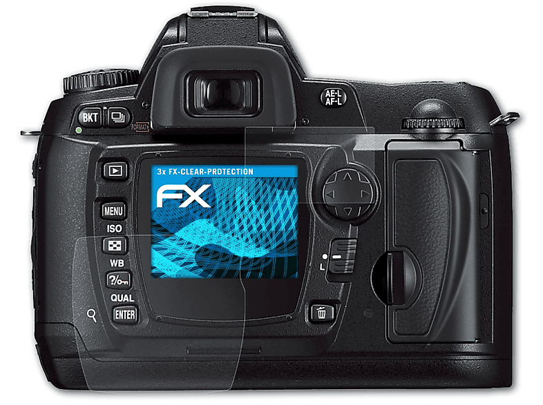 ATFOLIX 3x FX-Clear Displayschutz(für Nikon D70s) | Kamera Schutzfolie