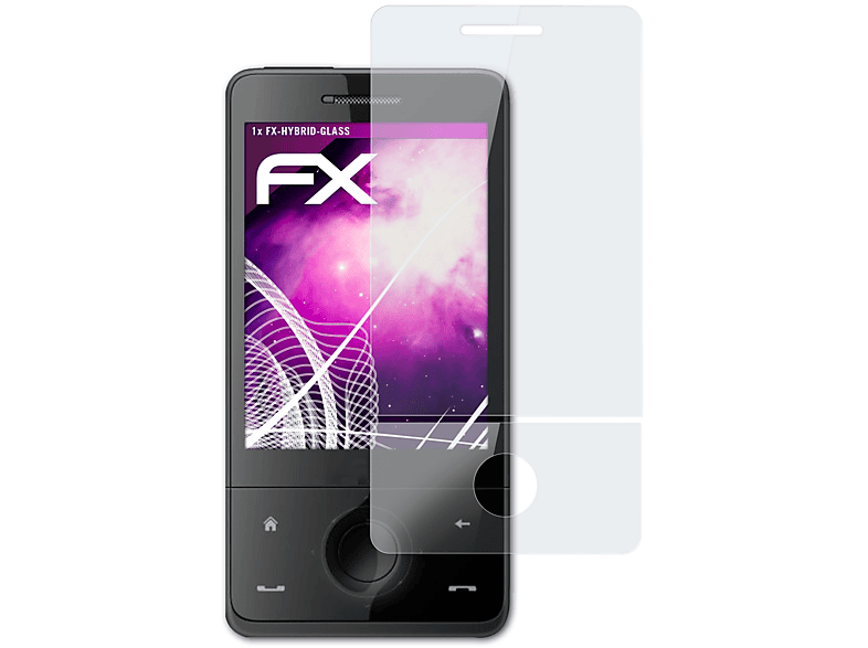 ATFOLIX FX-Hybrid-Glass Schutzglas(für HTC Touch-Pro T7272)