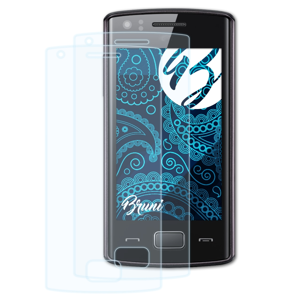 Wave 578 2x BRUNI Basics-Clear Schutzfolie(für (GT-S5780)) Samsung
