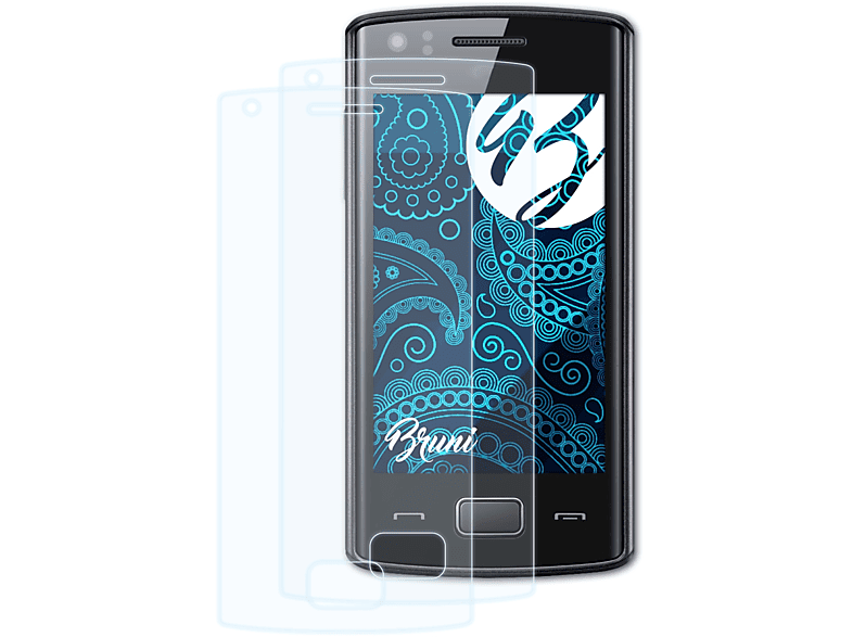 Wave 578 2x BRUNI Basics-Clear Schutzfolie(für (GT-S5780)) Samsung