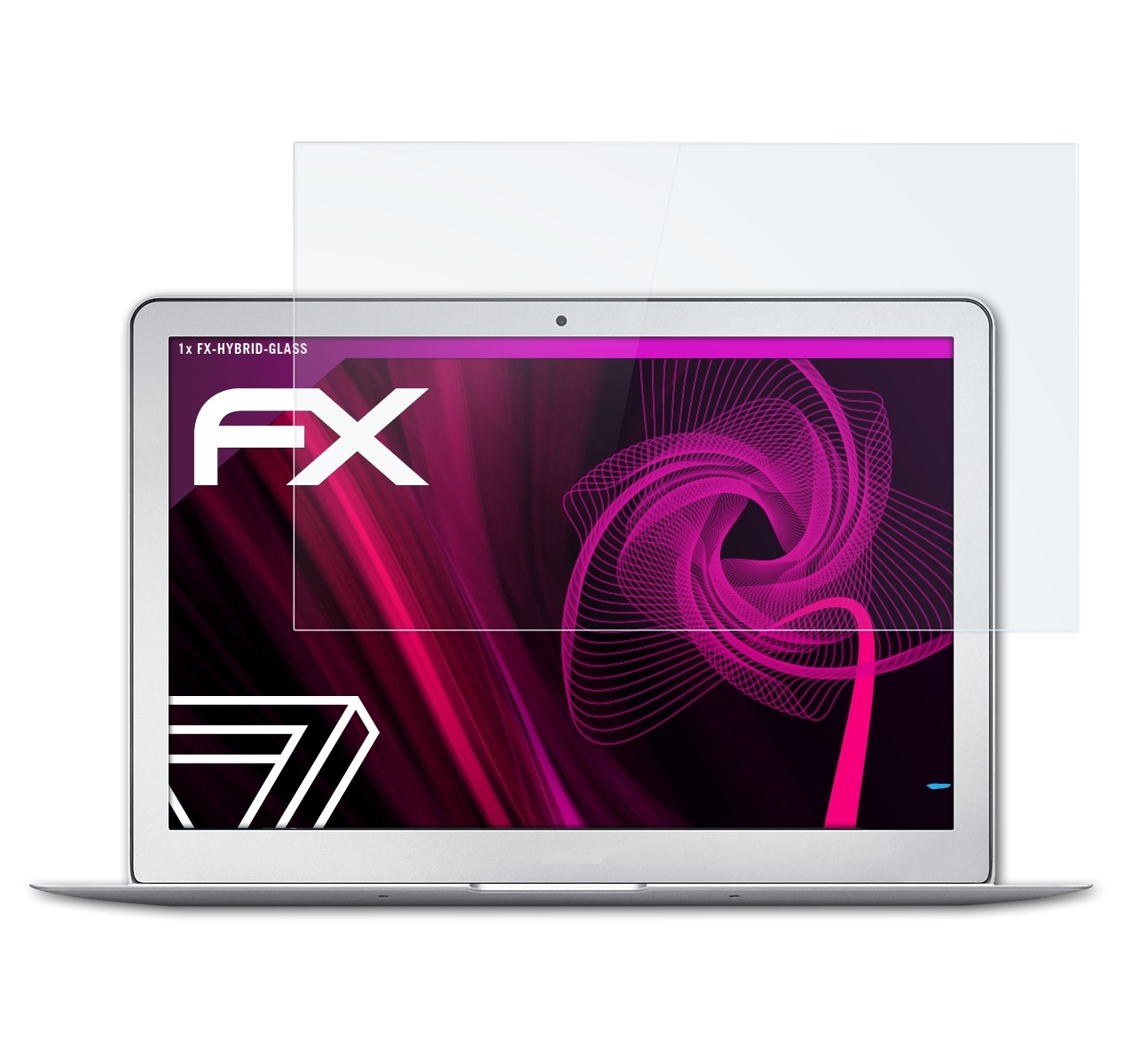 MacBook Air ATFOLIX Apple FX-Hybrid-Glass Schutzglas(für WXGA) 13,3
