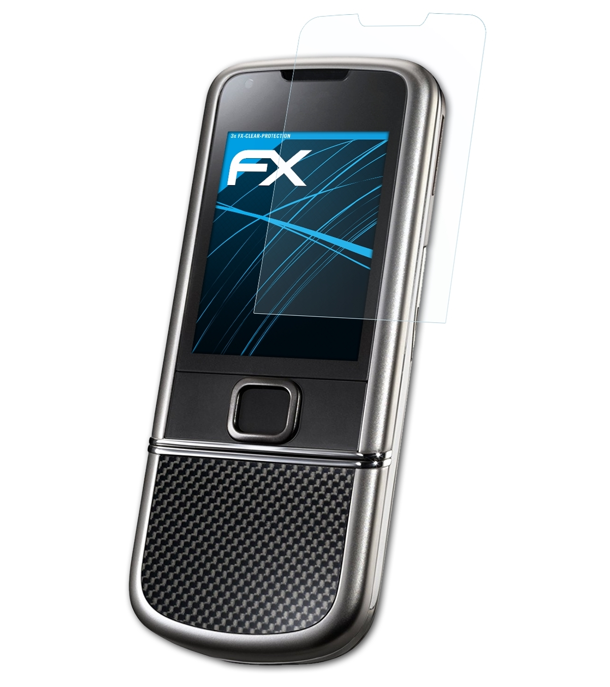 8800 Displayschutz(für Carbon Arte) ATFOLIX FX-Clear Nokia 3x