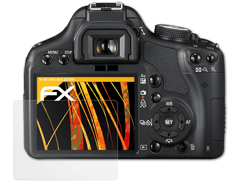 ATFOLIX 3x FX-Antireflex Displayschutz(für Canon EOS 500D)