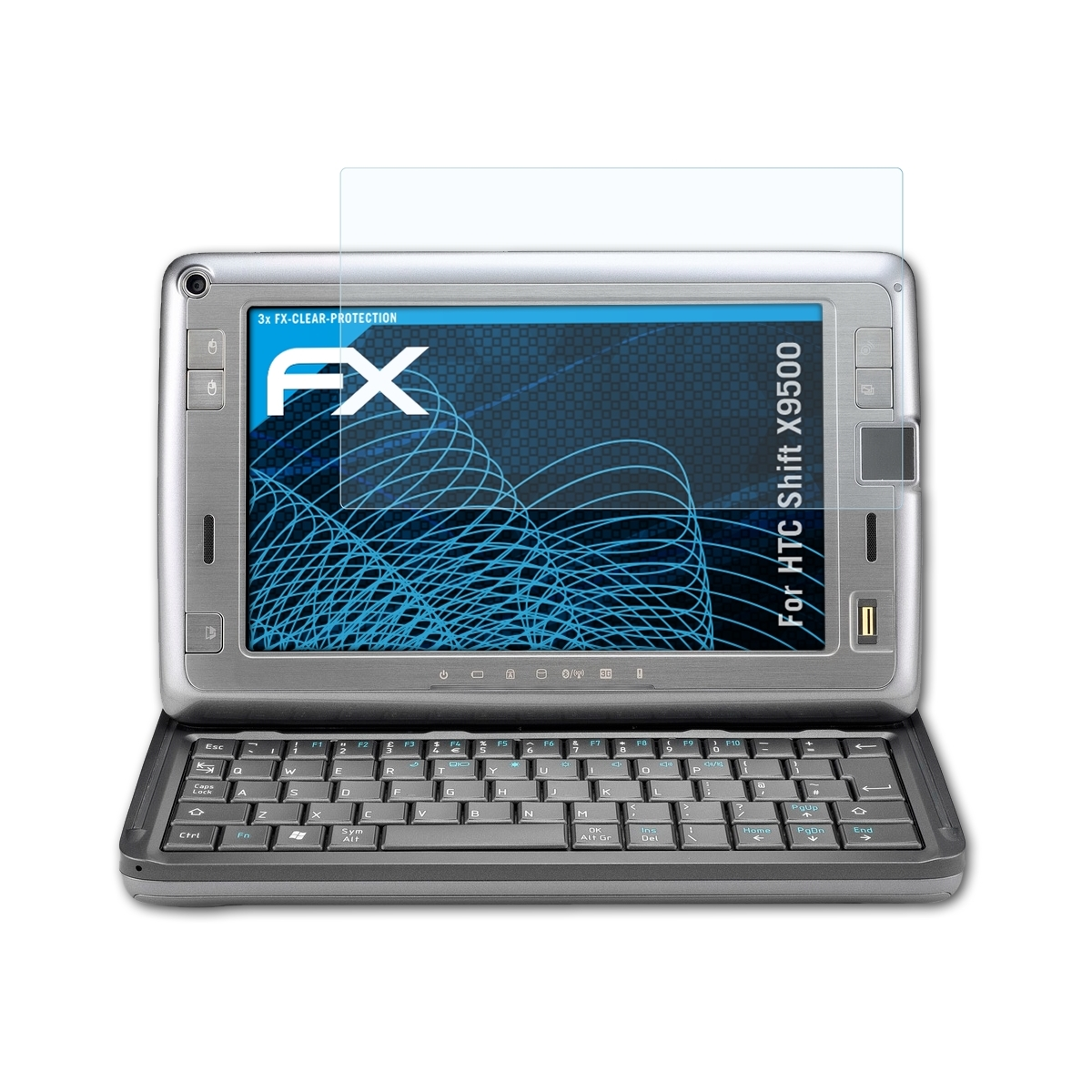 FX-Clear HTC X9500) 3x ATFOLIX Shift Displayschutz(für