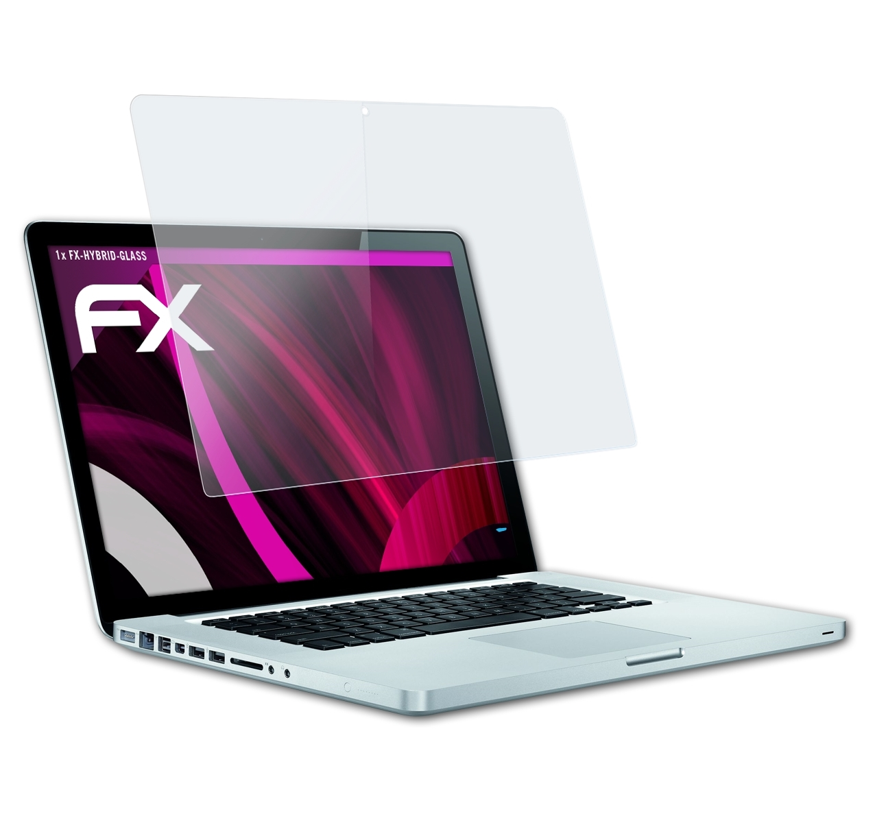 ATFOLIX MacBook Schutzglas(für Apple 15,4 Pro FX-Hybrid-Glass WXGA)