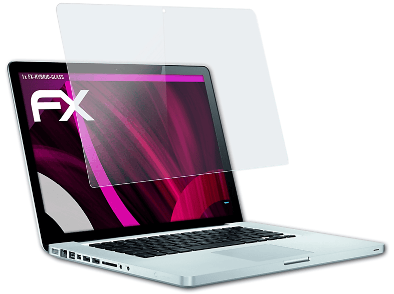 ATFOLIX FX-Hybrid-Glass Schutzglas(für Apple MacBook Pro 15,4 WXGA)