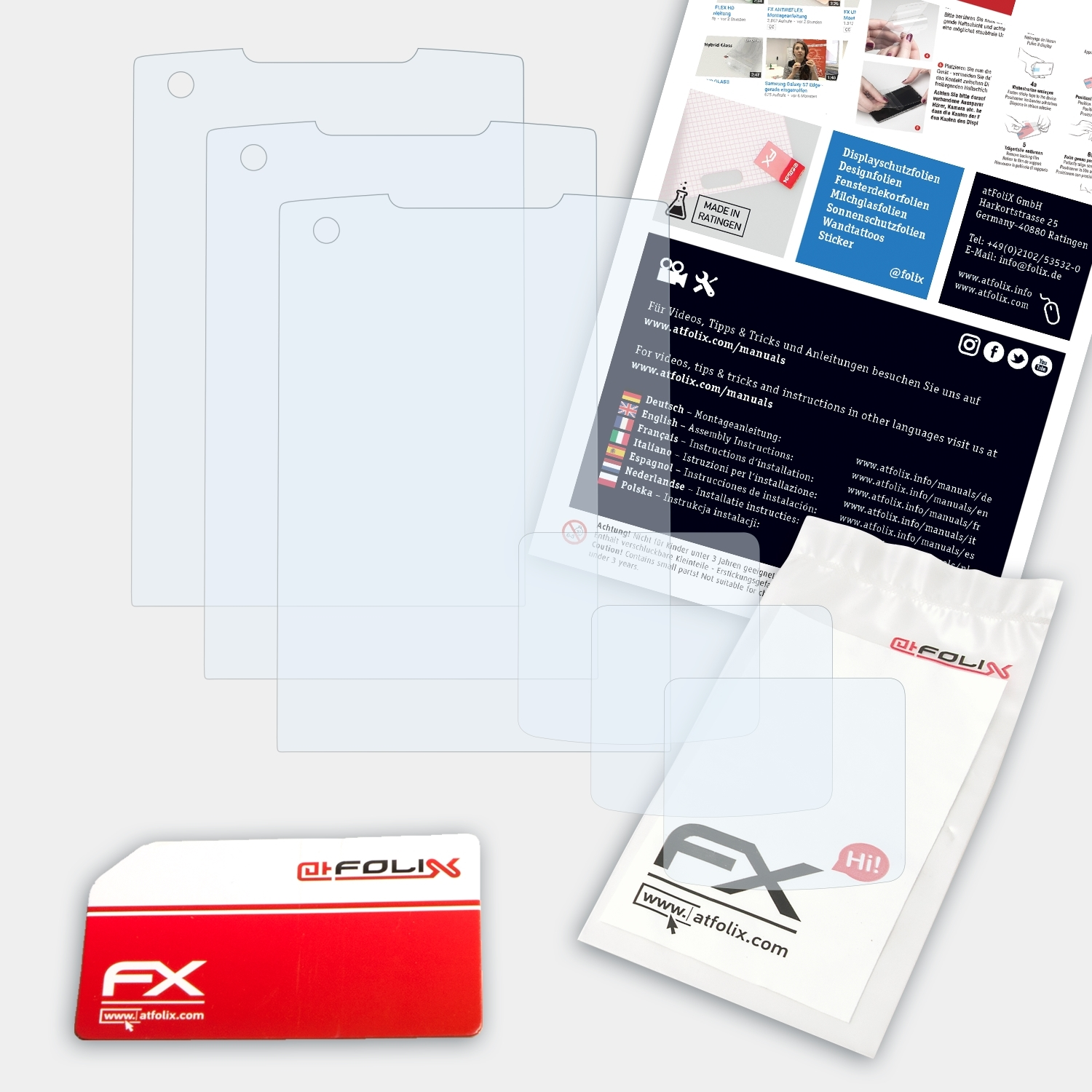 FX-Clear ATFOLIX Displayschutz(für Samsung Soul 3x (SGH-U900))
