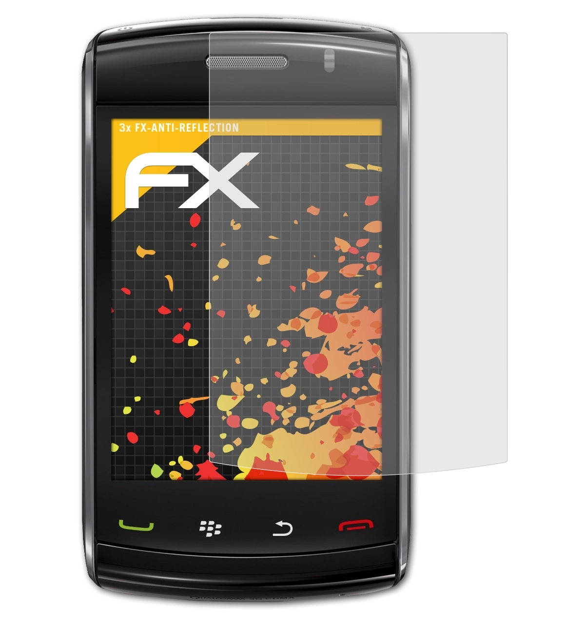 3x FX-Antireflex Displayschutz(für ATFOLIX 9520 Storm2) Blackberry