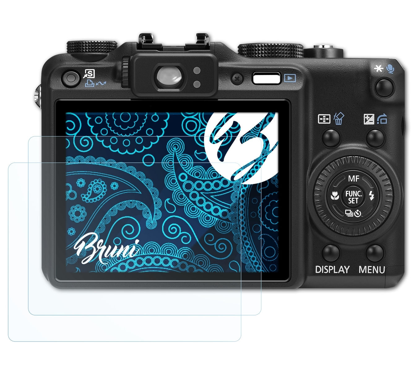 BRUNI Basics-Clear PowerShot Canon Schutzfolie(für G9) 2x