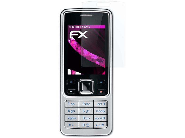 Nokia FX-Hybrid-Glass 6300) ATFOLIX Schutzglas(für