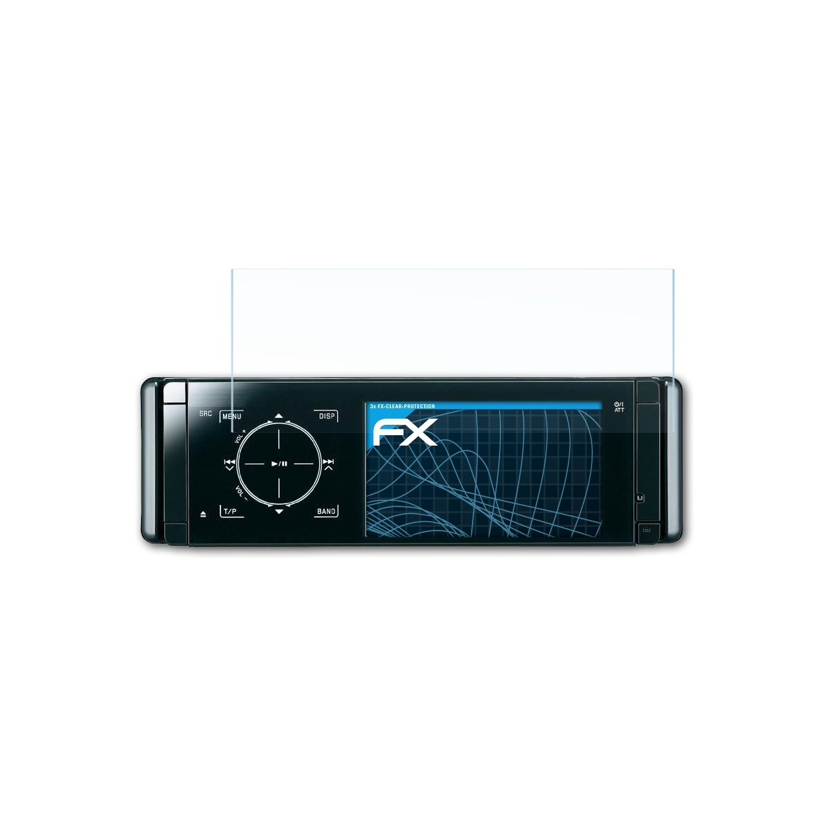 Displayschutz(für JVC KD-AVX44) 3x FX-Clear ATFOLIX