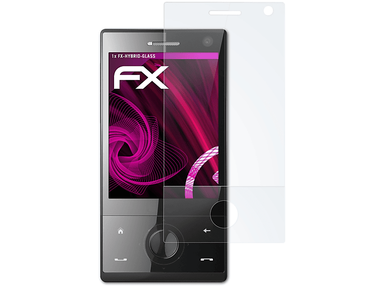 ATFOLIX FX-Hybrid-Glass Schutzglas(für HTC Touch-Diamond P3700)