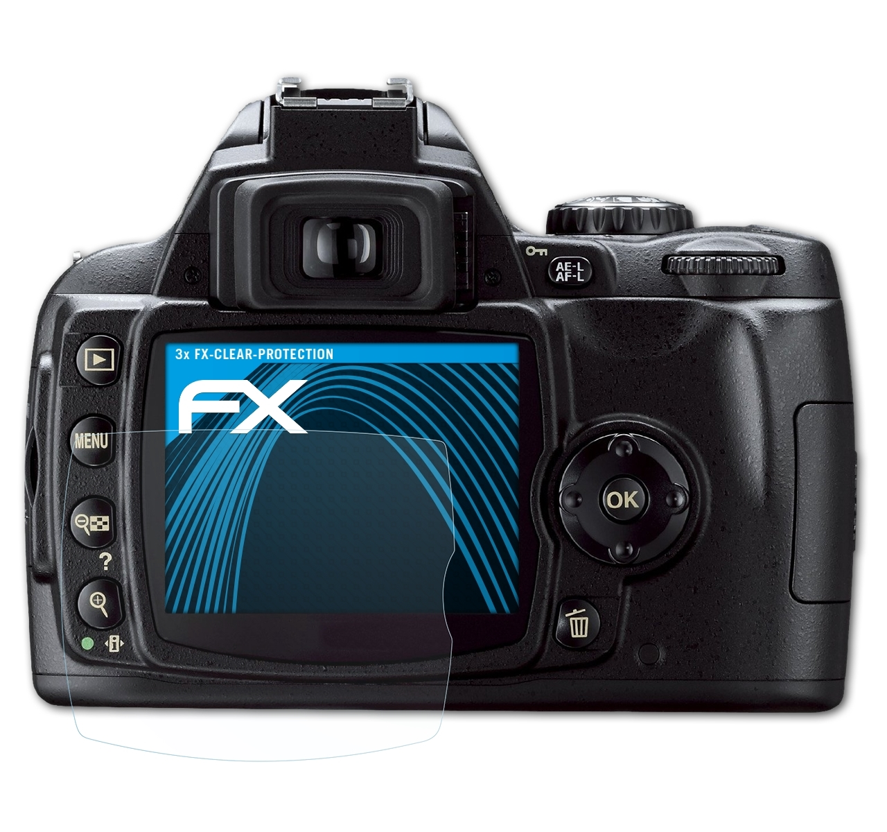 ATFOLIX 3x FX-Clear Displayschutz(für D40X) Nikon