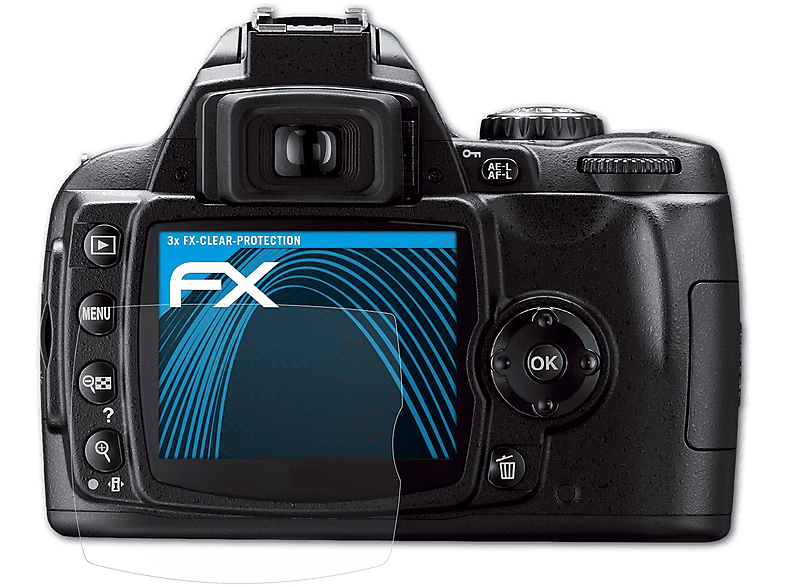 ATFOLIX 3x FX-Clear Displayschutz(für Nikon D40X)