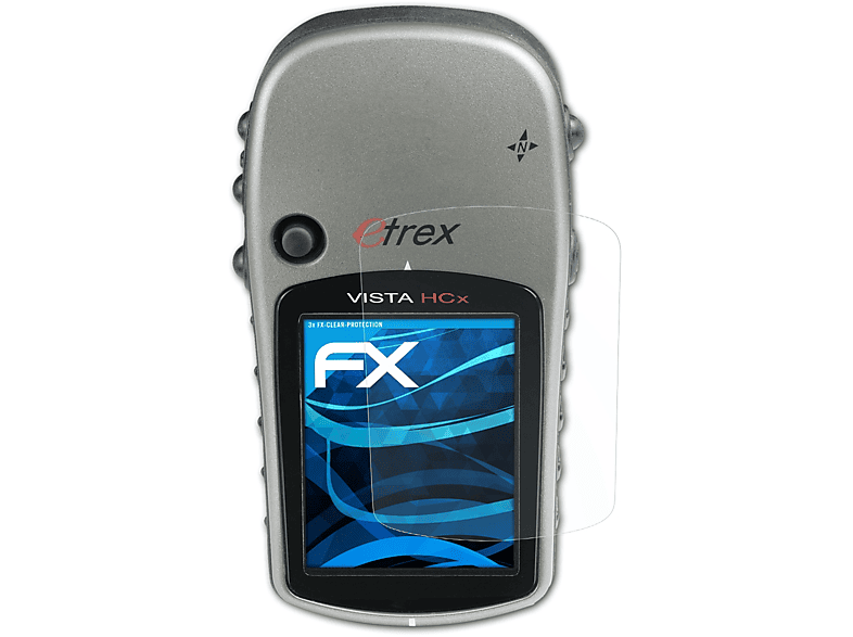 ATFOLIX 3x FX-Clear Displayschutz(für Garmin Etrex Vista CX)