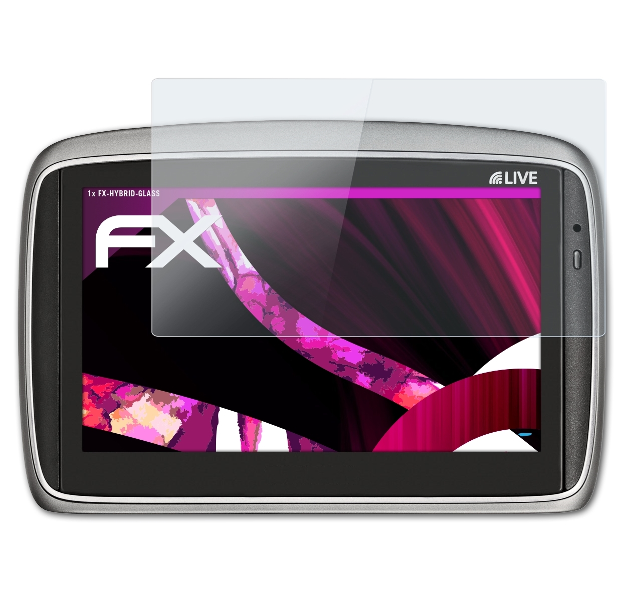 FX-Hybrid-Glass GO Schutzglas(für 550 TomTom ATFOLIX (2009)) Live