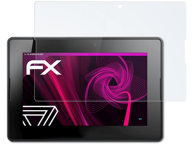 Playbook) ATFOLIX FX-Hybrid-Glass Blackberry Schutzglas(für