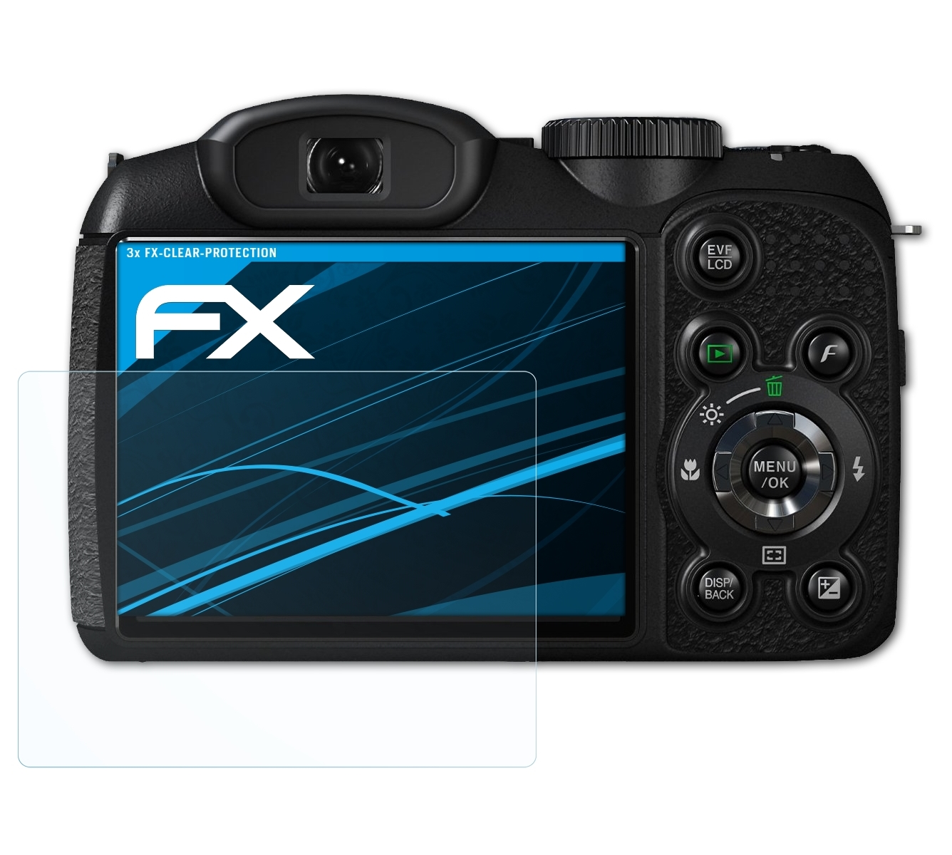 Fujifilm FinePix Displayschutz(für FX-Clear S1600) ATFOLIX 3x