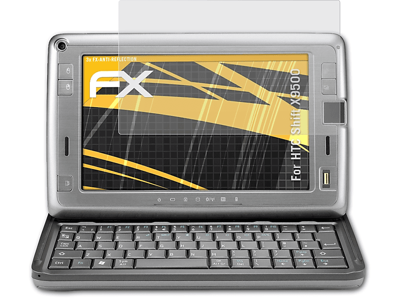 X9500) ATFOLIX HTC Displayschutz(für Shift FX-Antireflex 3x