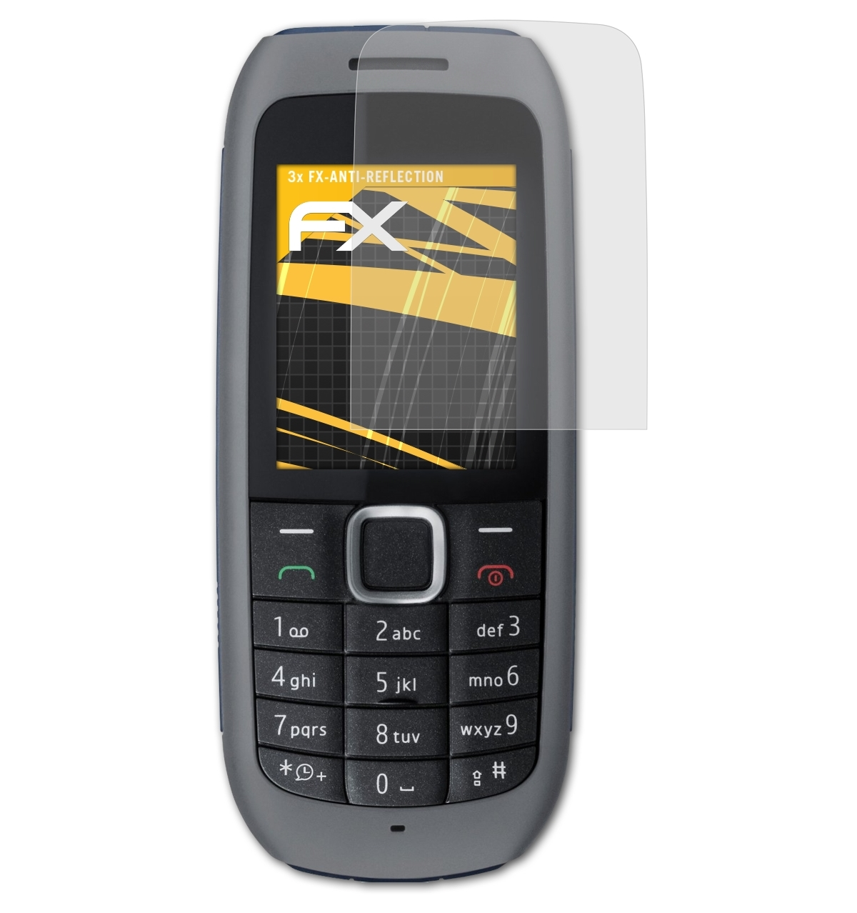 ATFOLIX Nokia 1616) FX-Antireflex 3x Displayschutz(für