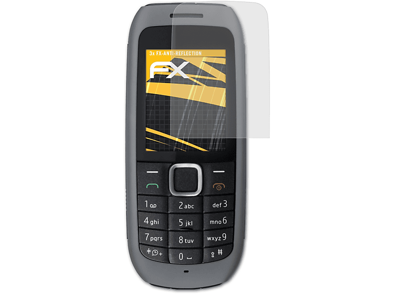 ATFOLIX 3x FX-Antireflex Displayschutz(für Nokia 1616)
