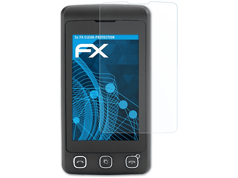 ATFOLIX 3x KP500) LG FX-Clear Displayschutz(für
