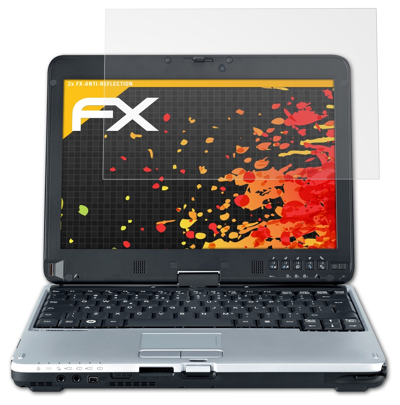 ATFOLIX 2x FX-Antireflex Displayschutz(für Fujitsu T730) Lifebook
