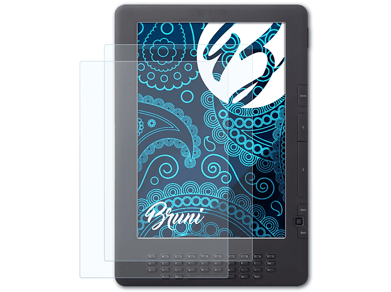 BRUNI 2x Basics-Clear Schutzfolie(für Amazon Kindle DX)
