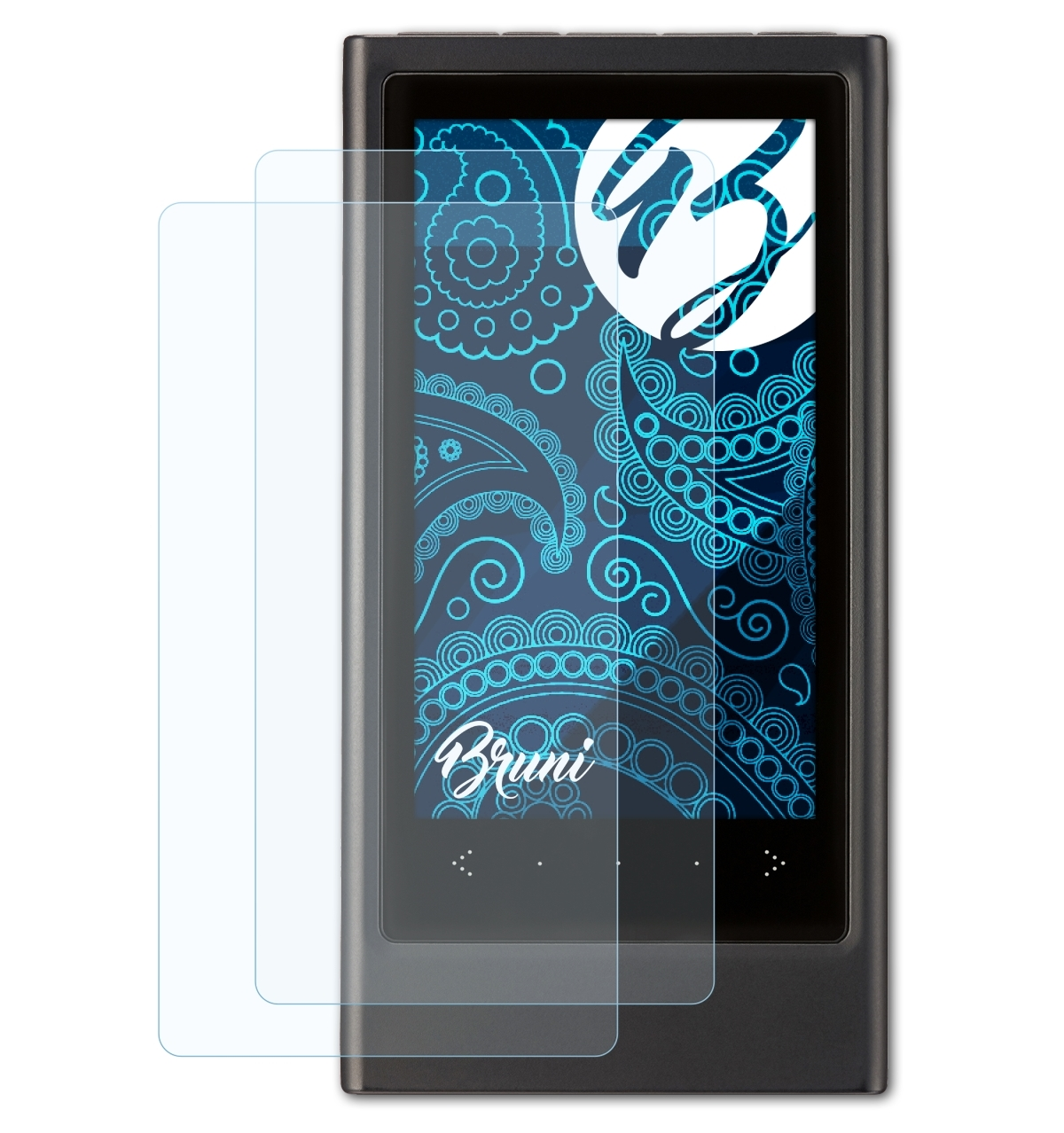 BRUNI 2x Basics-Clear Schutzfolie(für Samsung YP-P3)