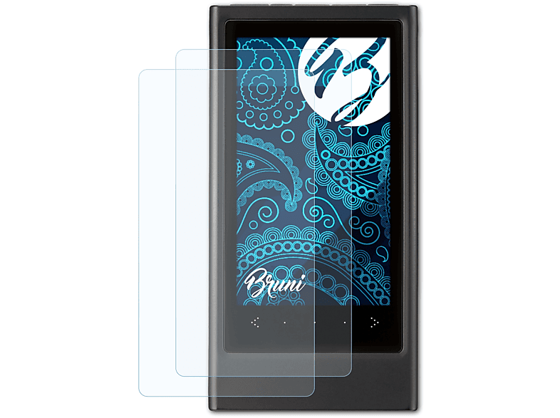 BRUNI 2x Basics-Clear Schutzfolie(für Samsung YP-P3)