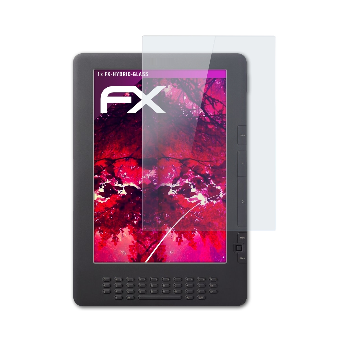 ATFOLIX FX-Hybrid-Glass Schutzglas(für Kindle DX) Amazon