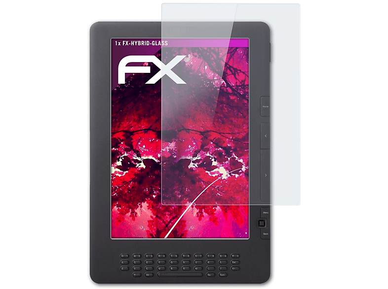 ATFOLIX FX-Hybrid-Glass Amazon DX) Schutzglas(für Kindle